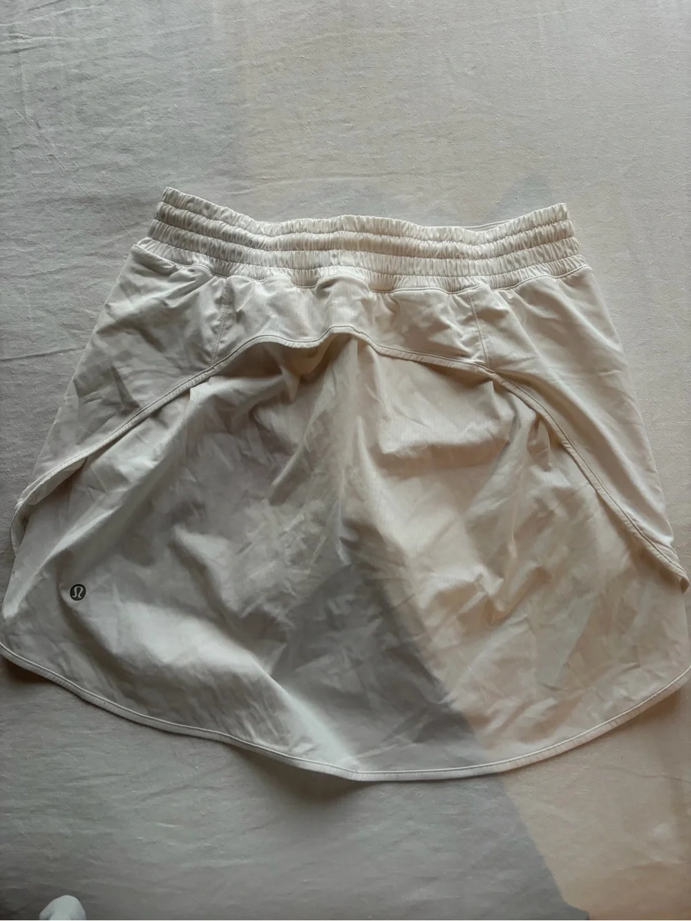 lululemon athletica White Athletic Skort with Elastic Waist